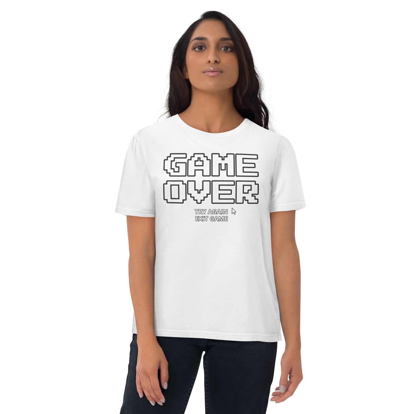 Game over gamer unisex organic cotton t-shirt