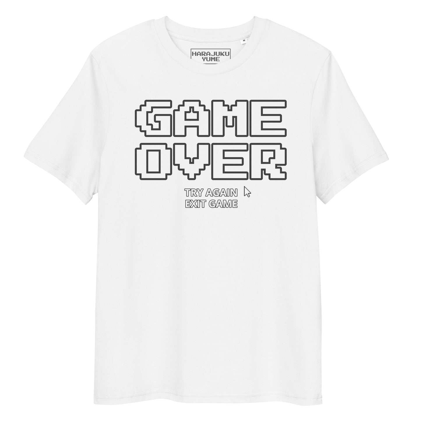 Game over gamer unisex organic cotton t-shirt