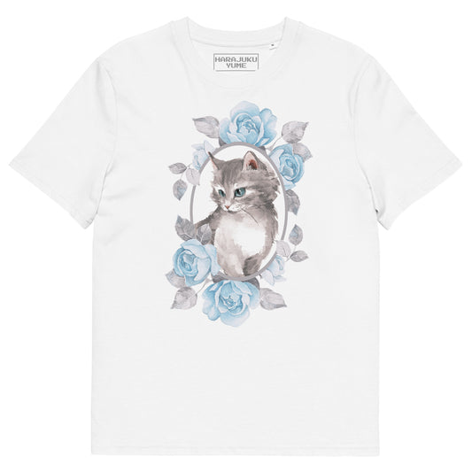 Kitten rose tenshi kaiwai unisex organic cotton t-shirt