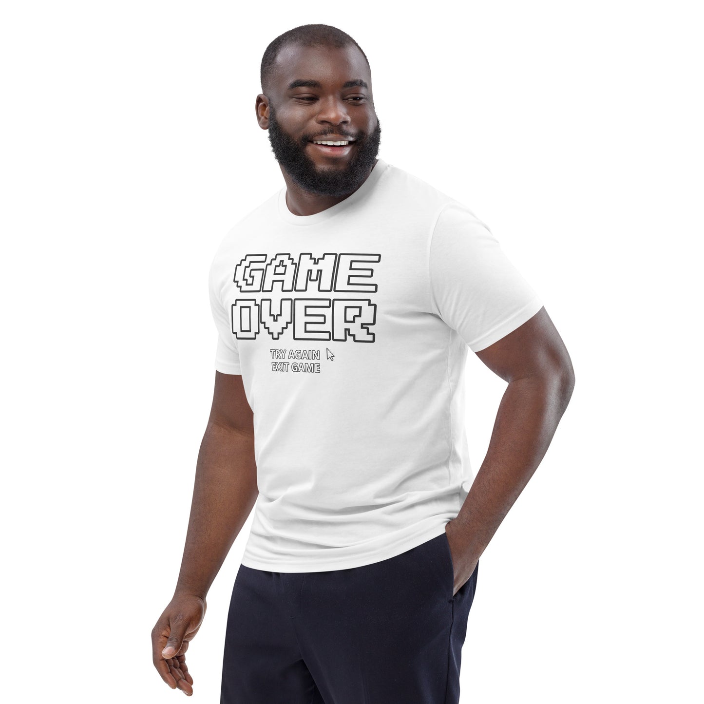 Game over gamer unisex organic cotton t-shirt