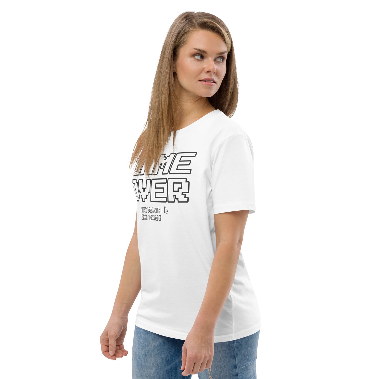 Game over gamer unisex organic cotton t-shirt